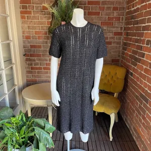 1960s Rainbow Crochet Sweater Dress