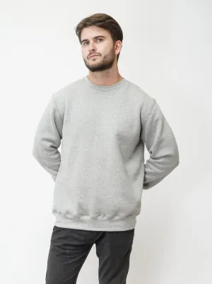 ALN - Aulne pale grey long-sleeve fleece sweater