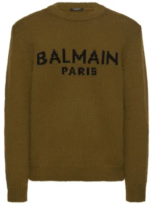Balmain   Logo crewneck sweater 