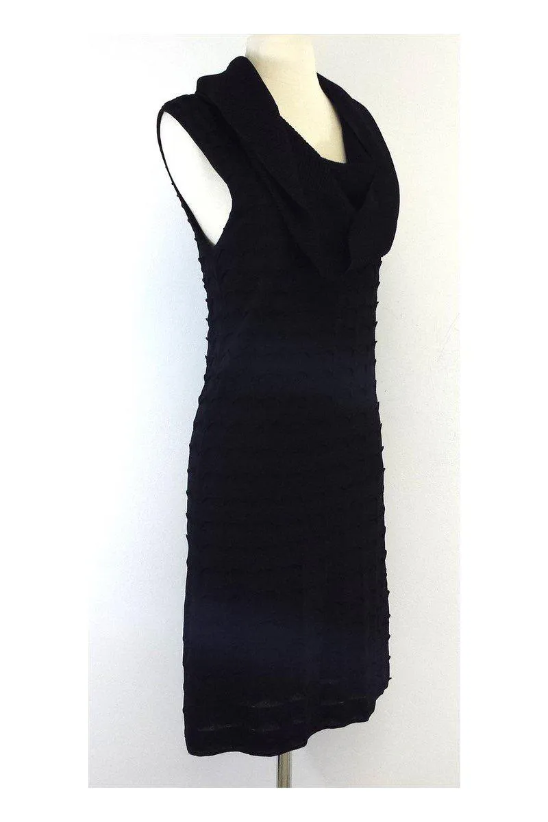 Catherine Malandrino - Black Sweater Shift Dress Sz L