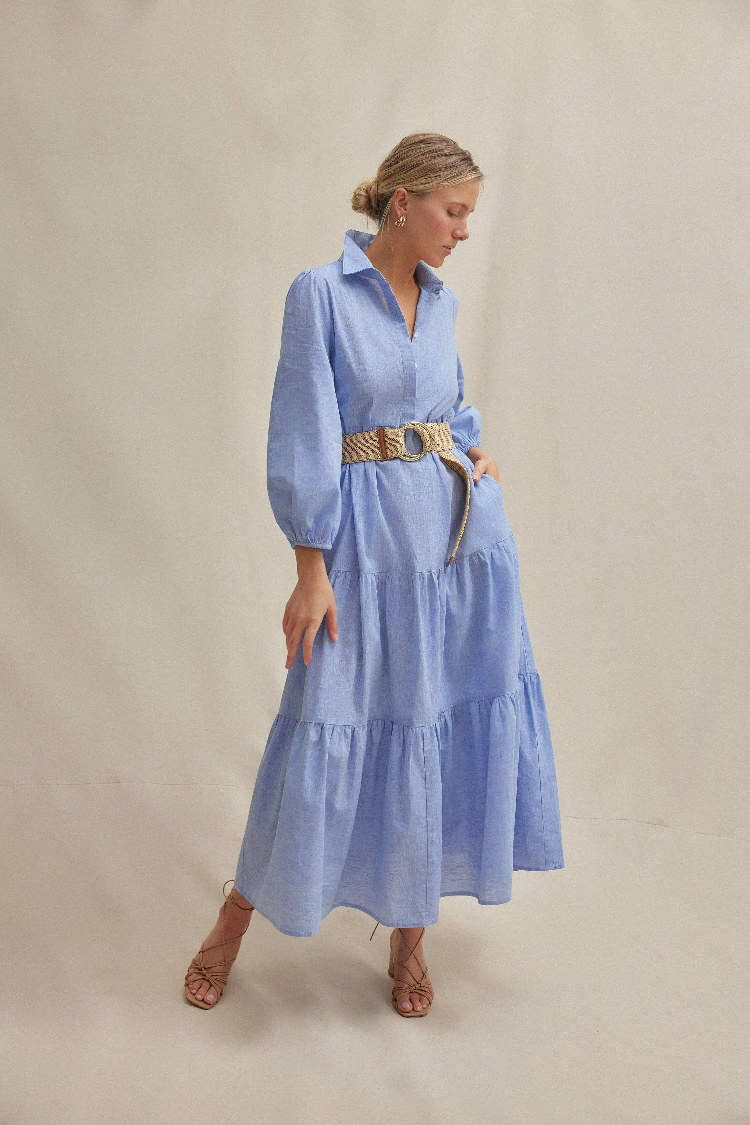 Chambray Mabel Maxi Dress