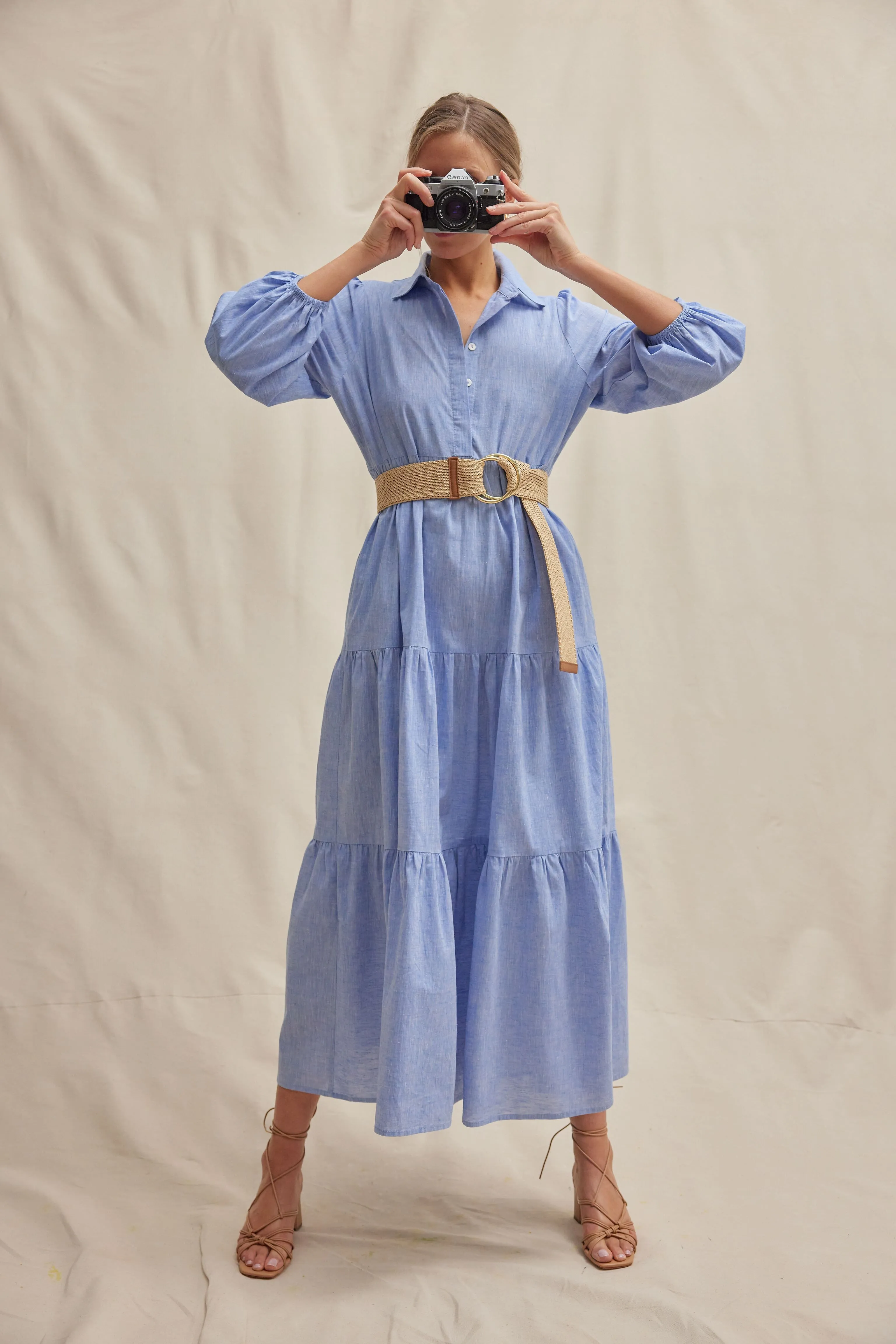 Chambray Mabel Maxi Dress