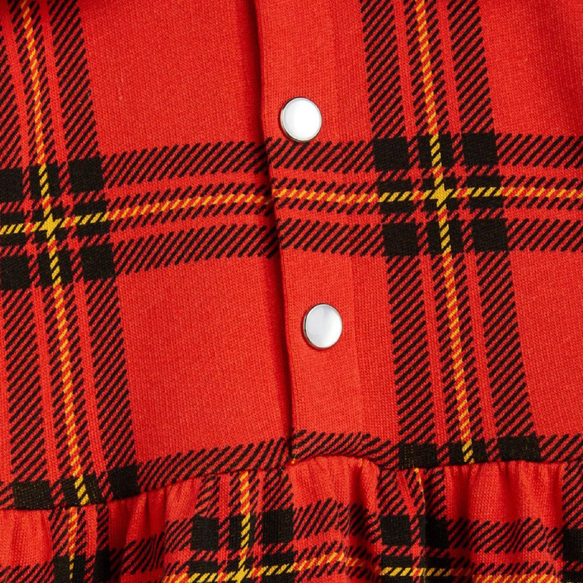 Check Collar Dress