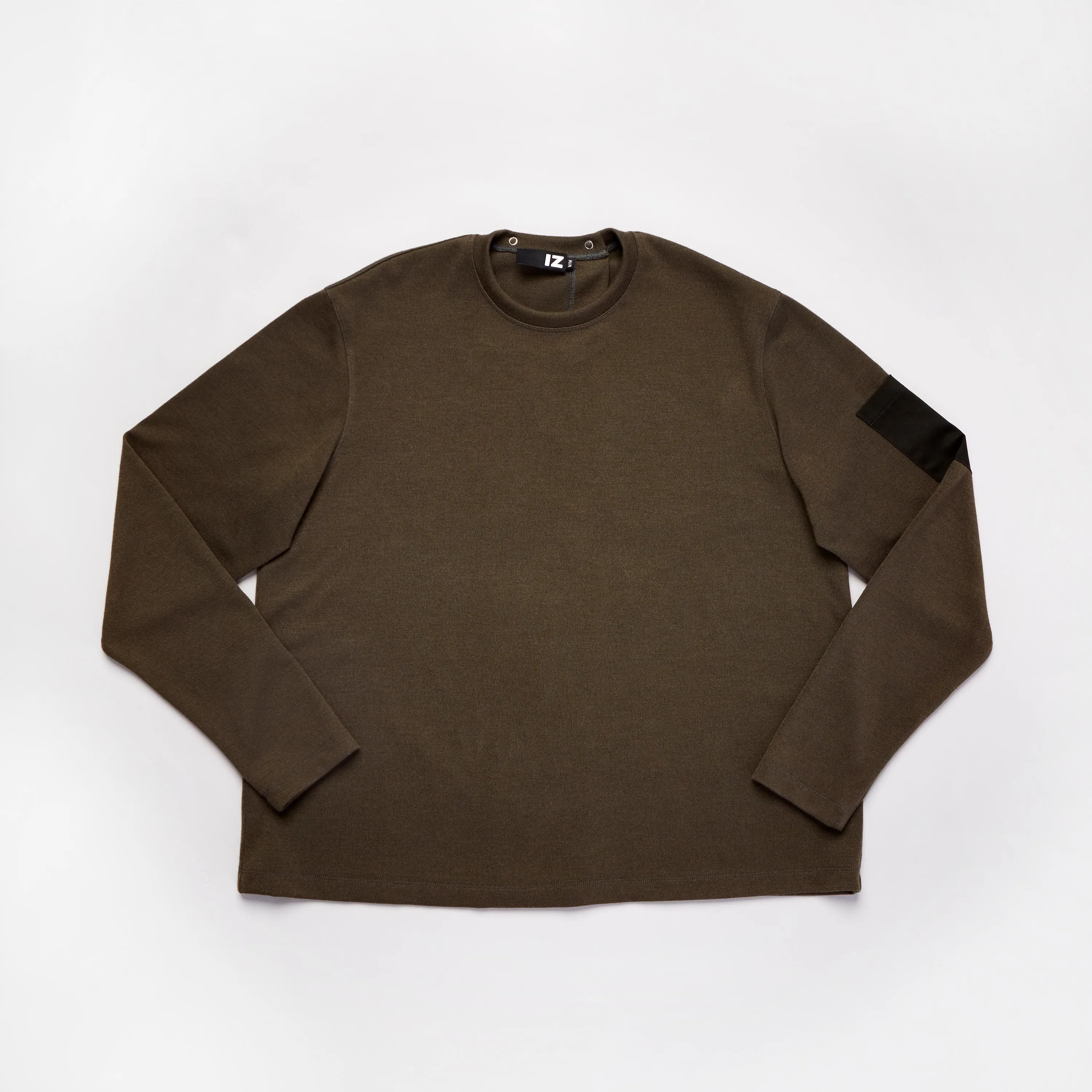 Crew Neck Open Back Sweater in Soft La Perla