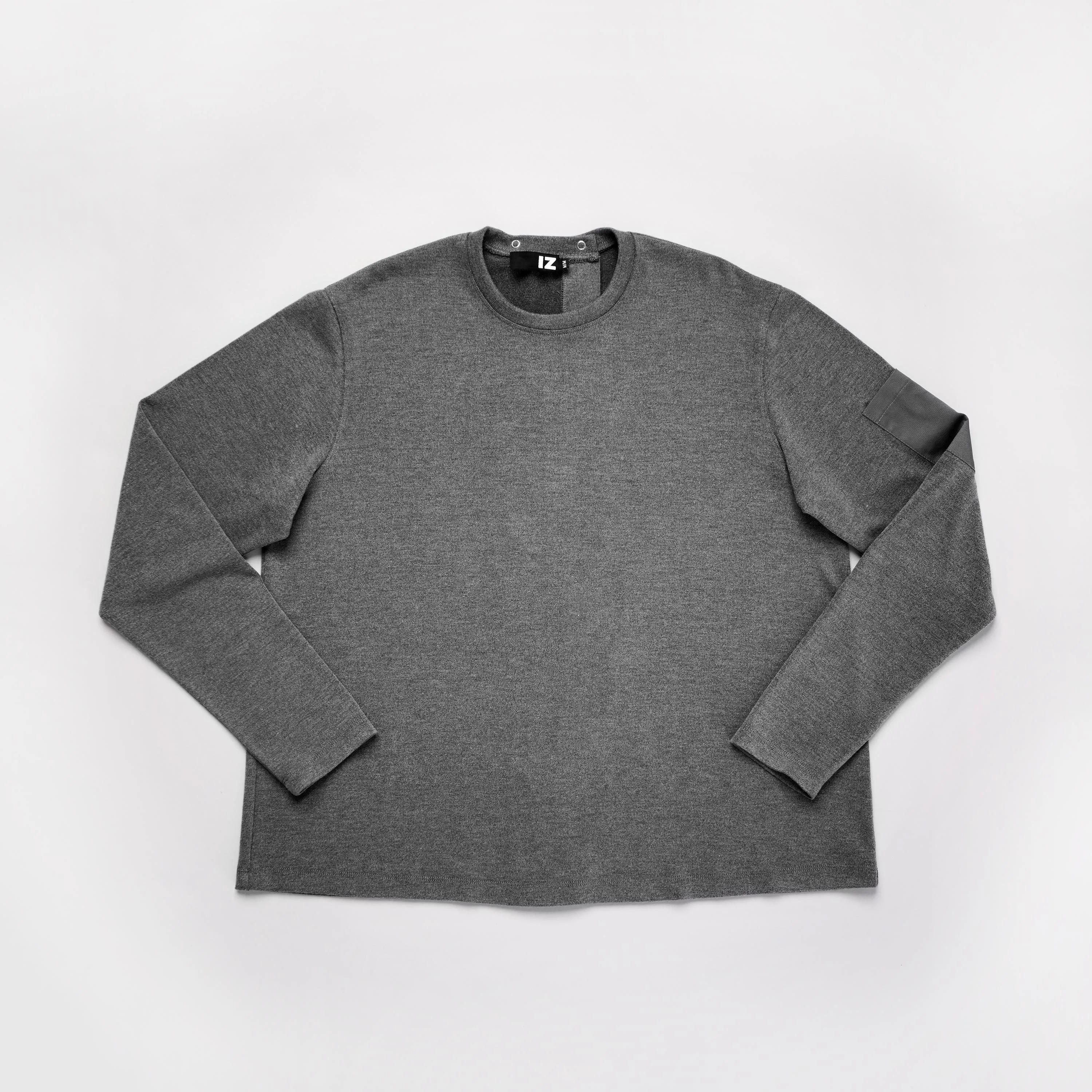Crew Neck Open Back Sweater in Soft La Perla