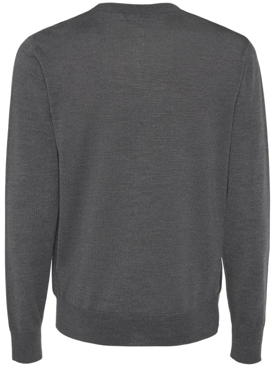 Dsquared2   D2 leaf wool crewneck sweater 