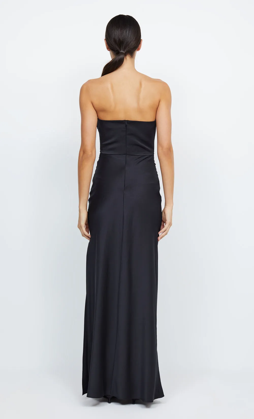 ETERNITY STRAPLESS MAXI DRESS - BLACK