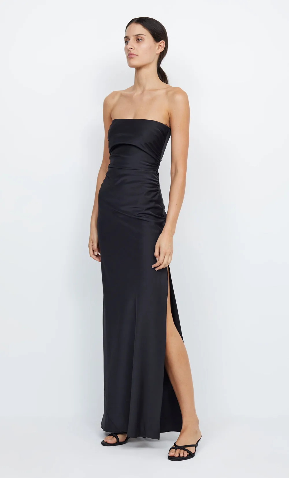 ETERNITY STRAPLESS MAXI DRESS - BLACK
