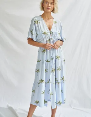 Island Souvenir Kimono - Sky