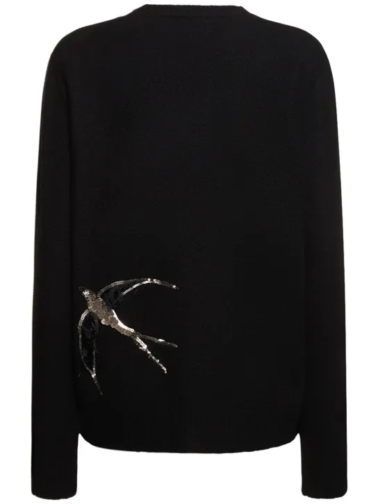 Jil Sander   Boiled wool embroidered sweater 