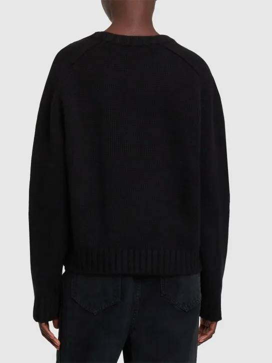Khaite   Mae cashmere crewneck sweater 