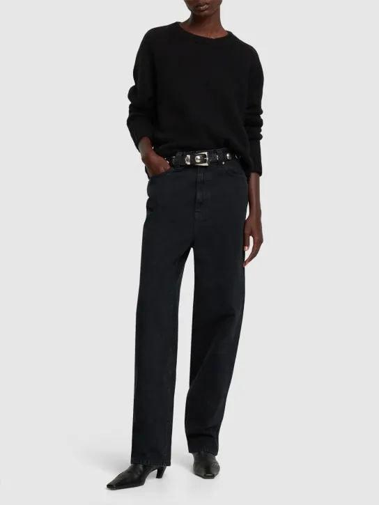 Khaite   Mae cashmere crewneck sweater 