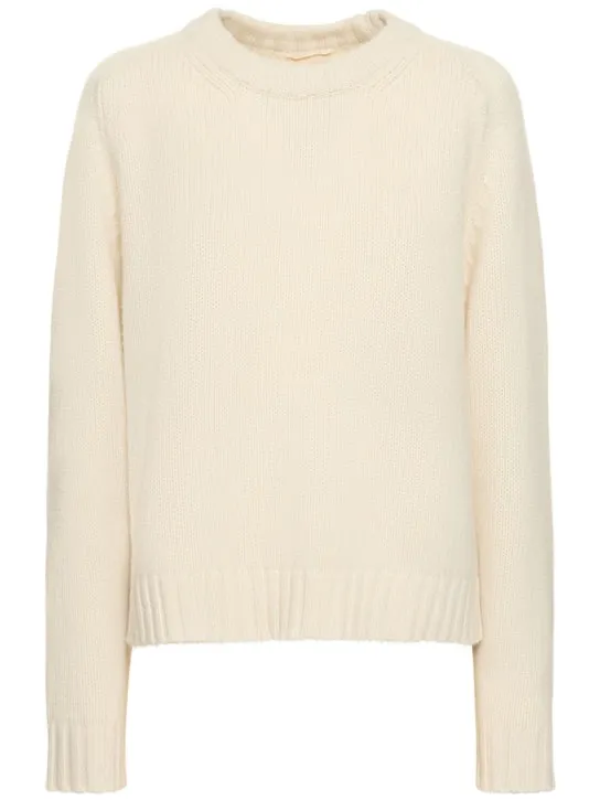 Khaite   Mae cashmere crewneck sweater 