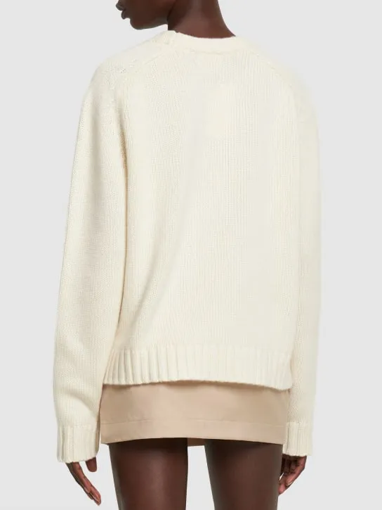 Khaite   Mae cashmere crewneck sweater 