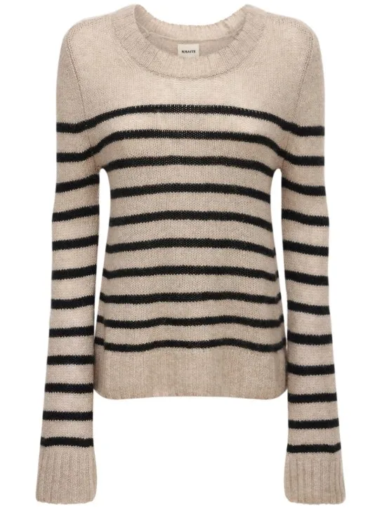 Khaite   Tilda mariner stripe cashmere sweater 