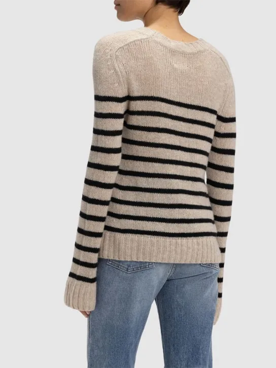 Khaite   Tilda mariner stripe cashmere sweater 