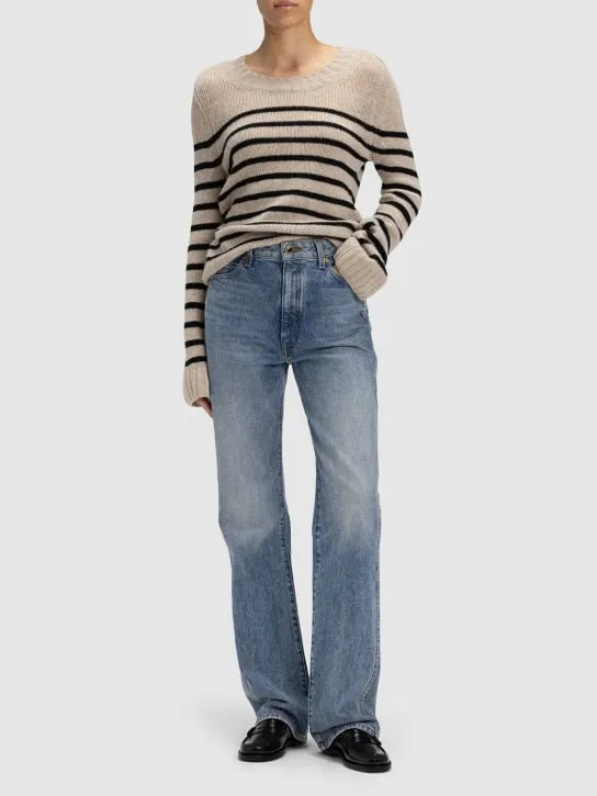 Khaite   Tilda mariner stripe cashmere sweater 