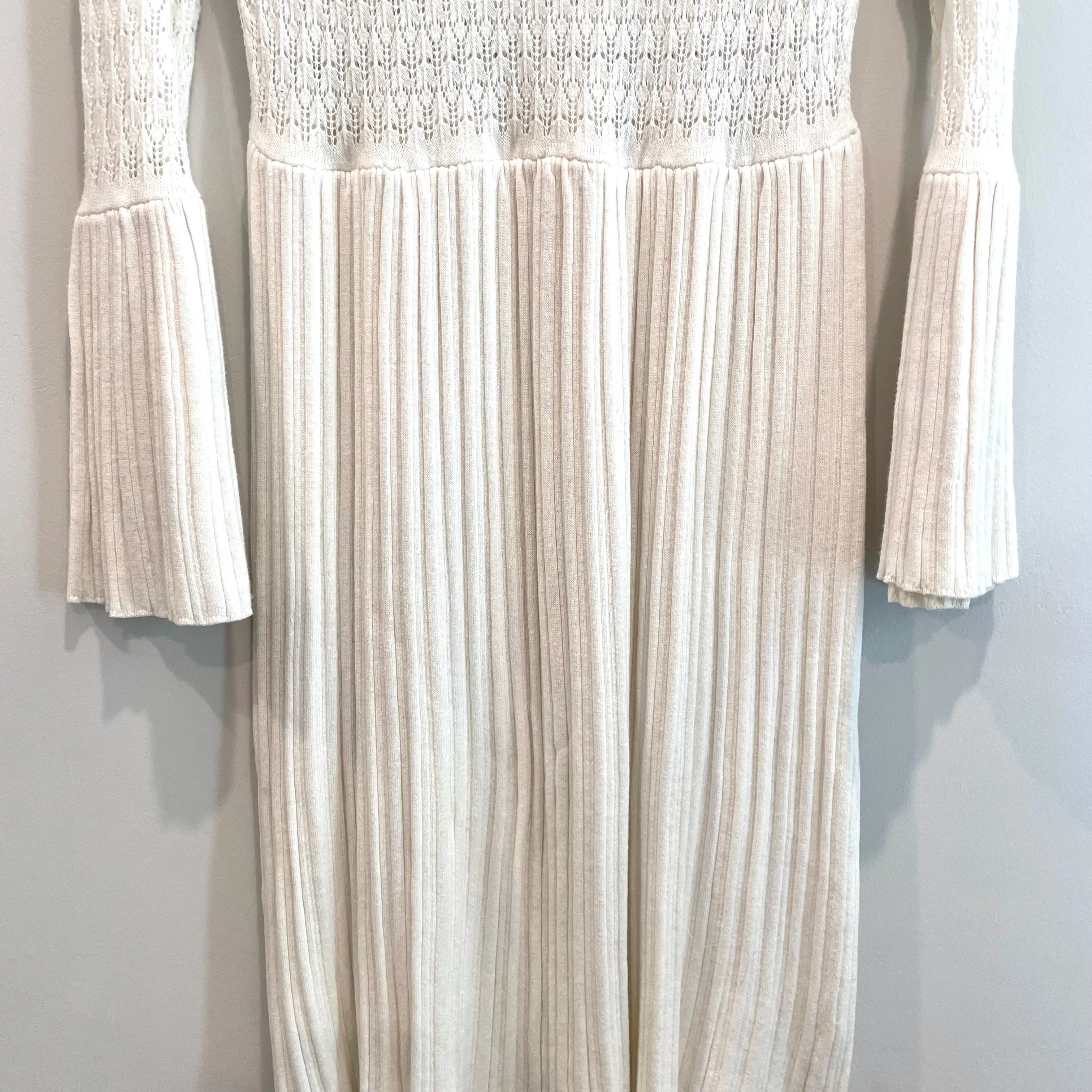 Knit Bell Sleeve Sweater Dress