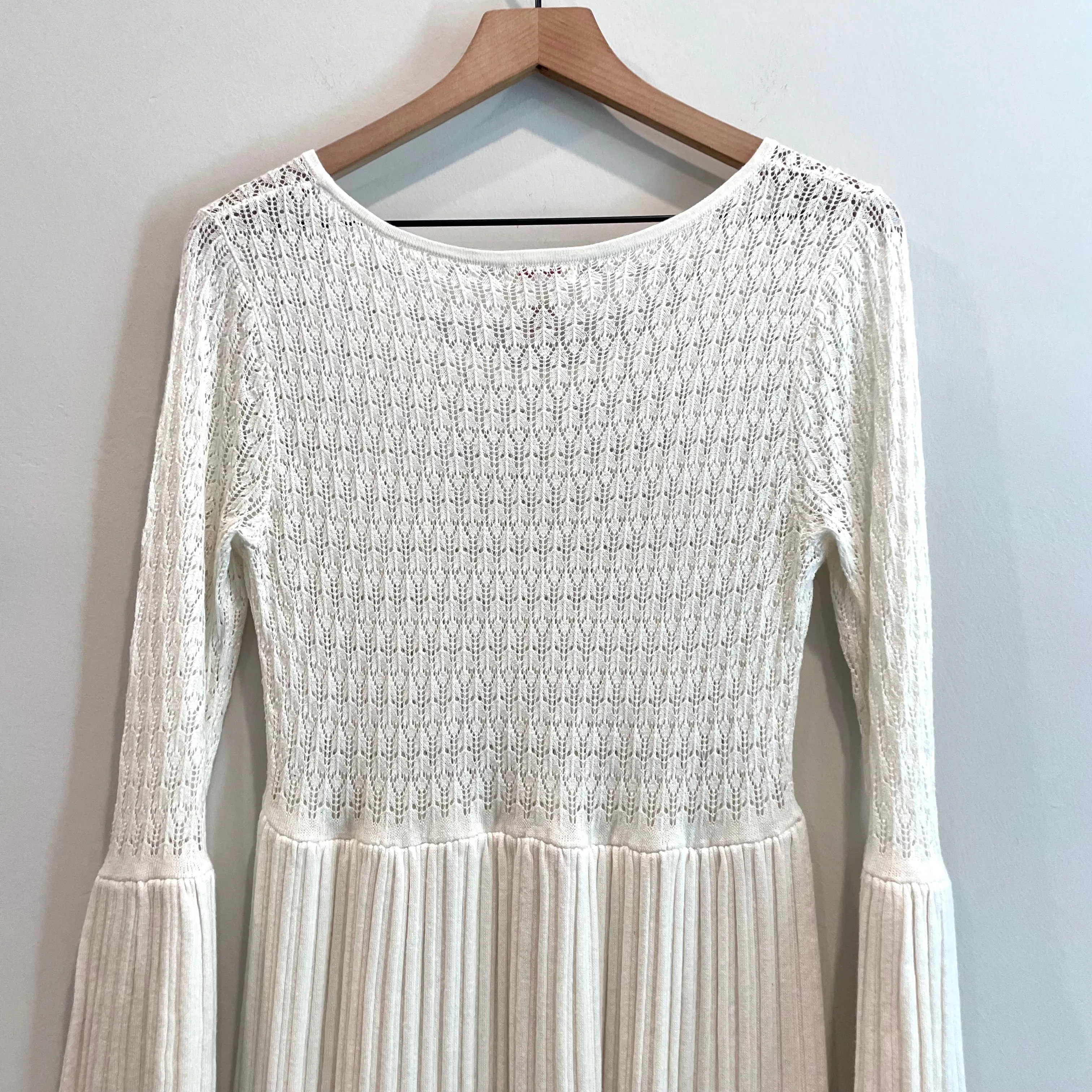 Knit Bell Sleeve Sweater Dress