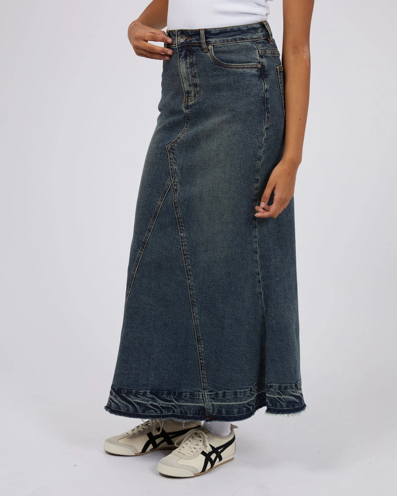 Letty Denim Maxi Skirt
