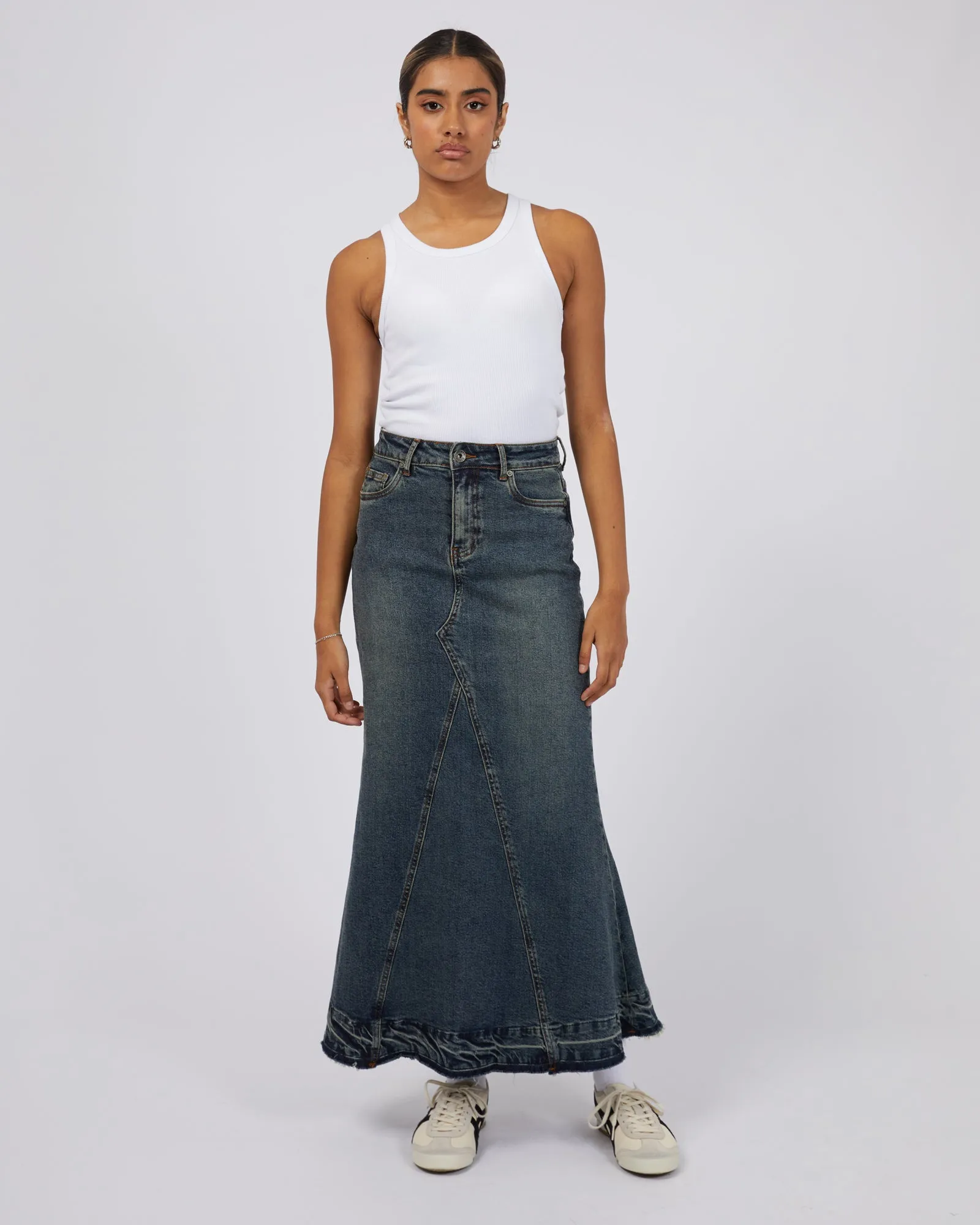 Letty Denim Maxi Skirt