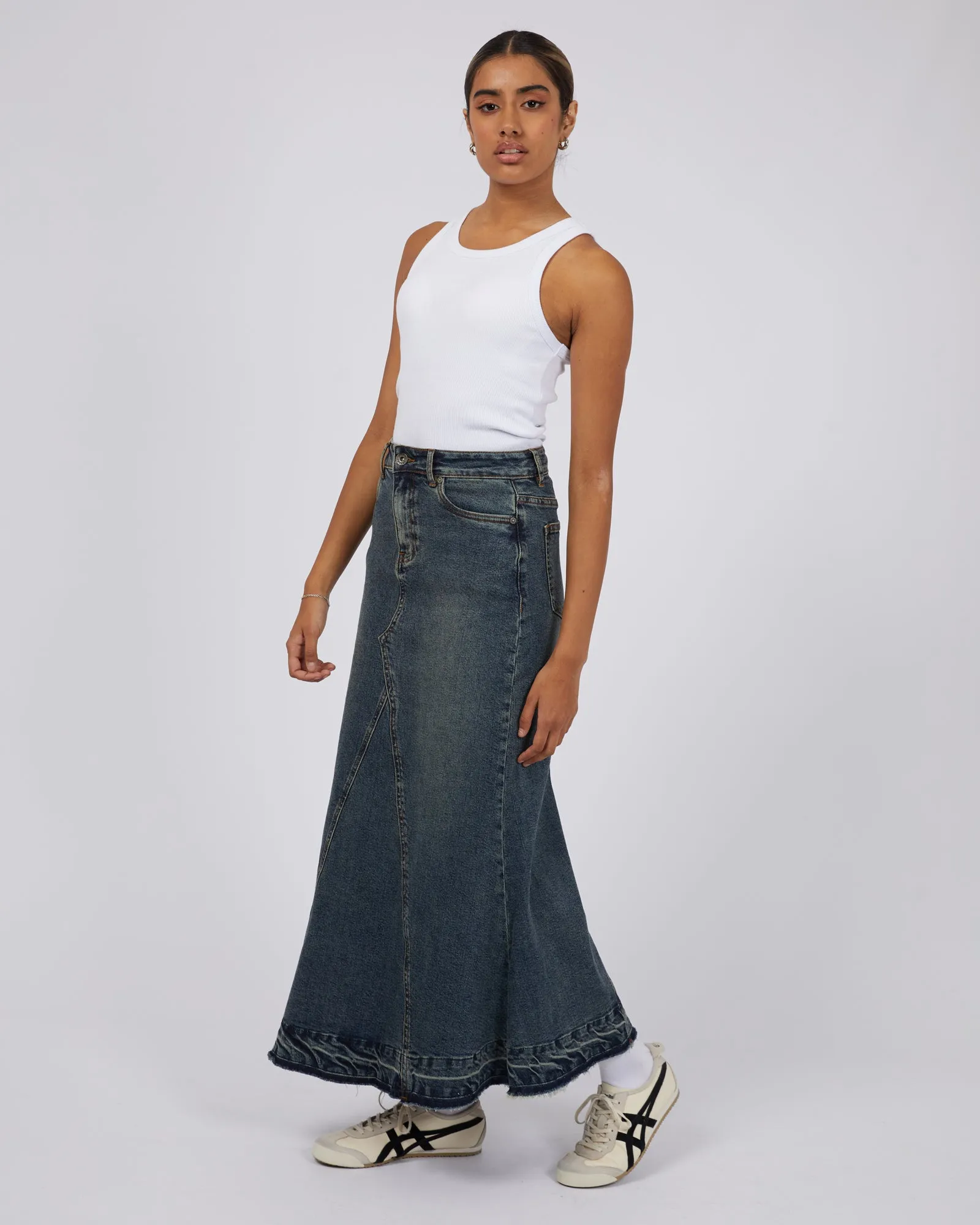 Letty Denim Maxi Skirt