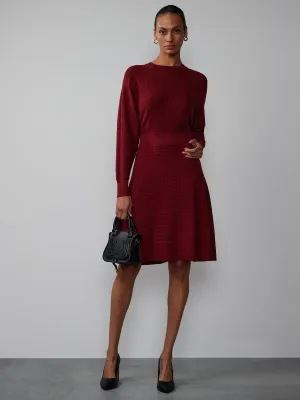 Long Sleeve Mock Neck Dress
