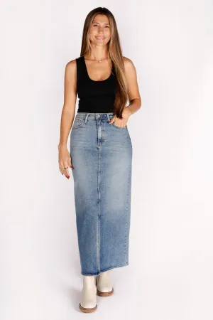 Madi Medium Wash Maxi Skirt