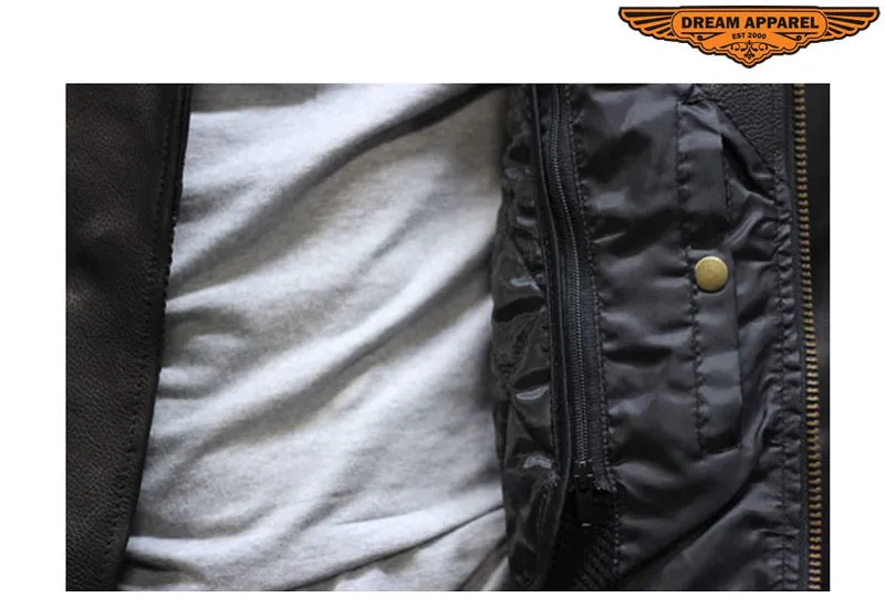 Mens Pistol Pete Motorcycle Jacket With Airvent