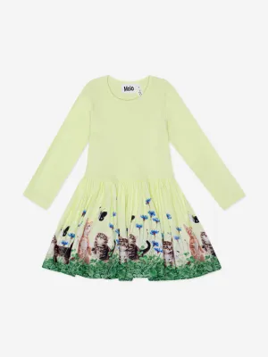 Molo Baby Girls Yin Yang Kitten Dress in Multicolour