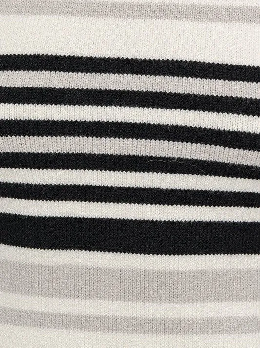More Stripes Please Sweater Dress with Bell Sleeves