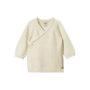Nature Baby Merino Knit Kimono Jacket Natural