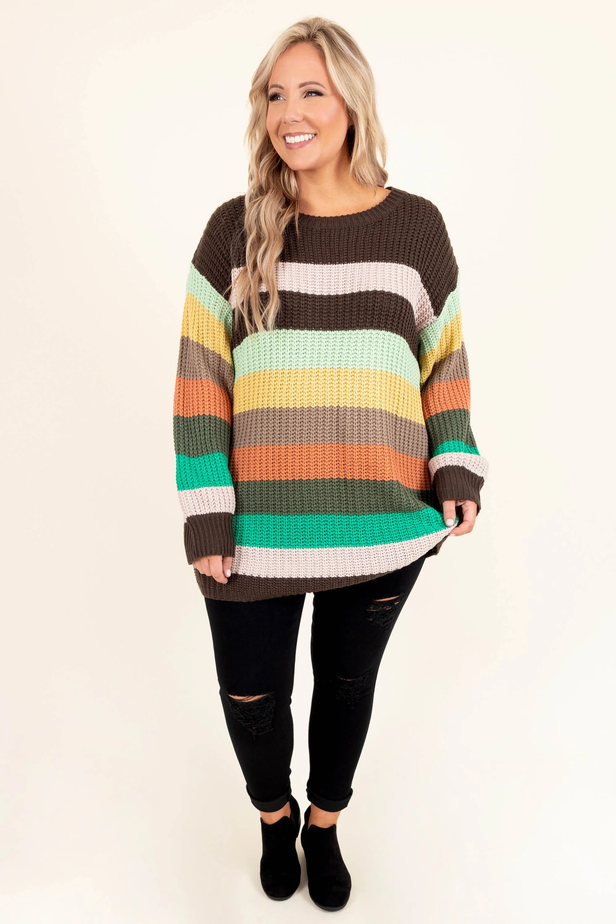 New Hello's Sweater, Brown