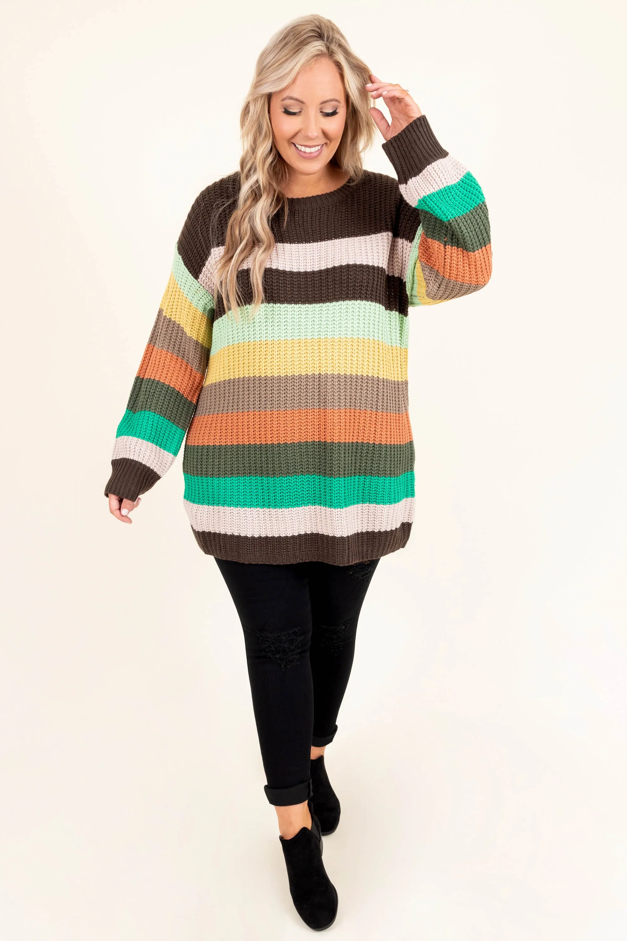 New Hello's Sweater, Brown