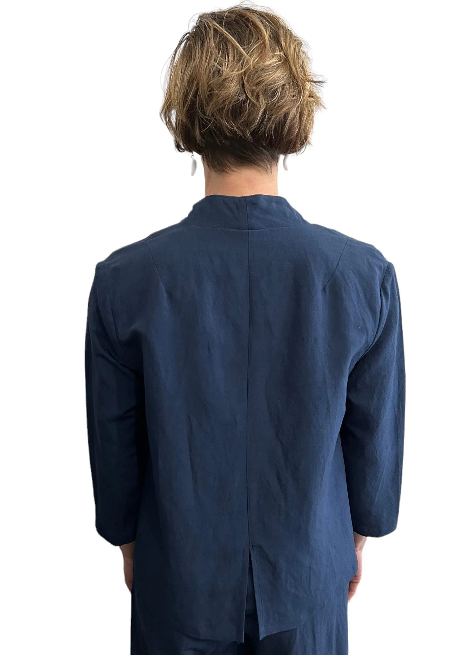 Palazzo Jacket Navy two Buttons