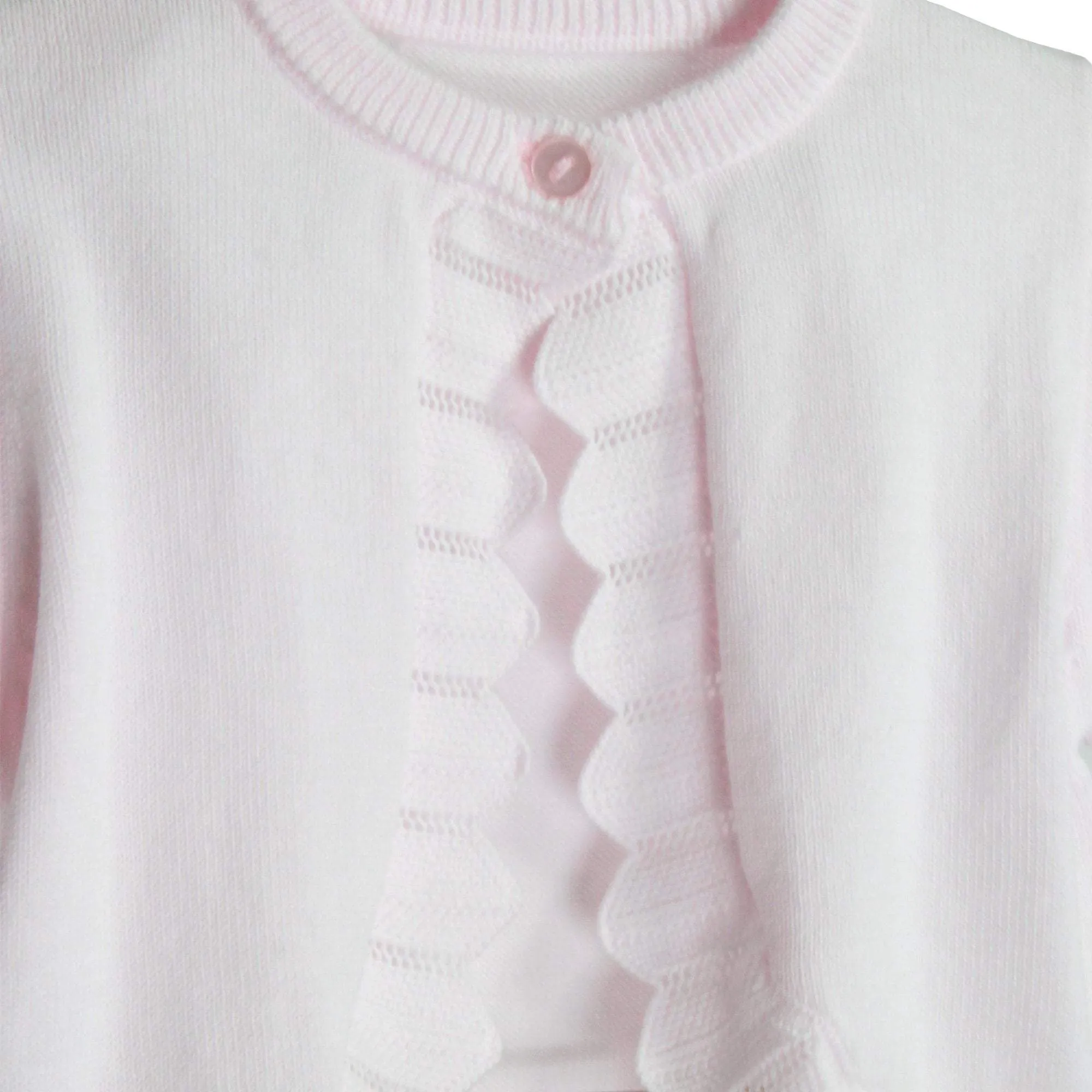 Pointelle Edge Bolero Sweater