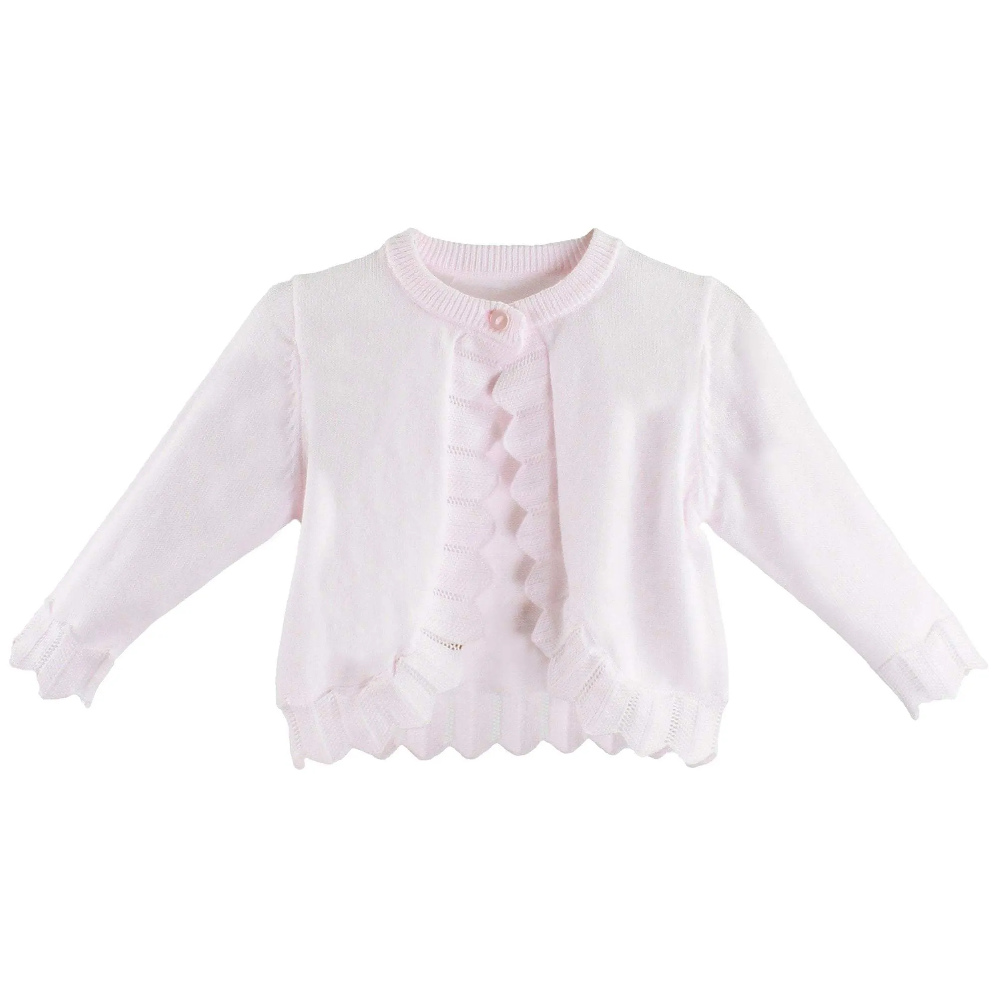 Pointelle Edge Bolero Sweater