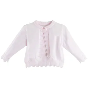 Pointelle Edge Bolero Sweater