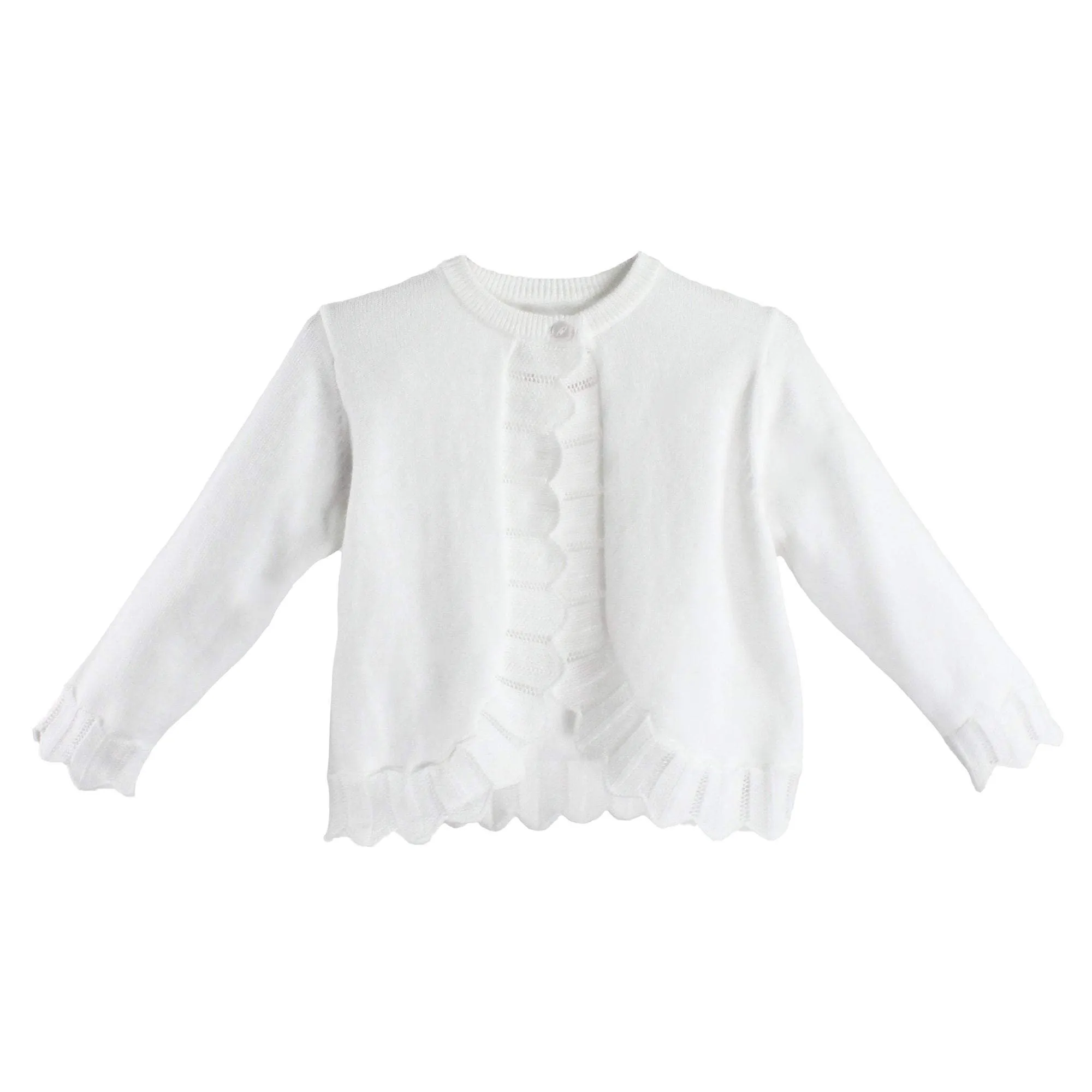 Pointelle Edge Bolero Sweater