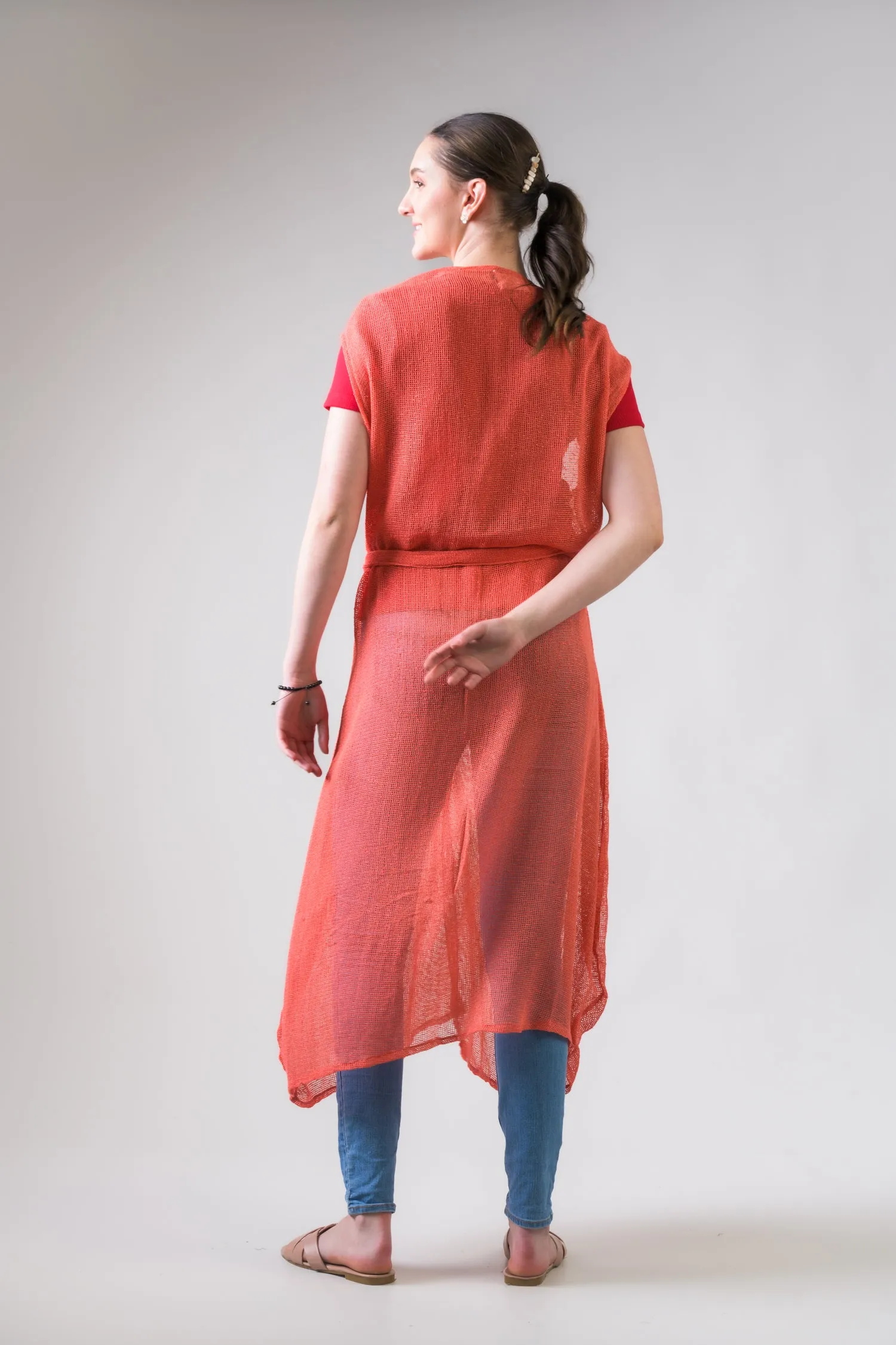 Rhea Light Net Kimono