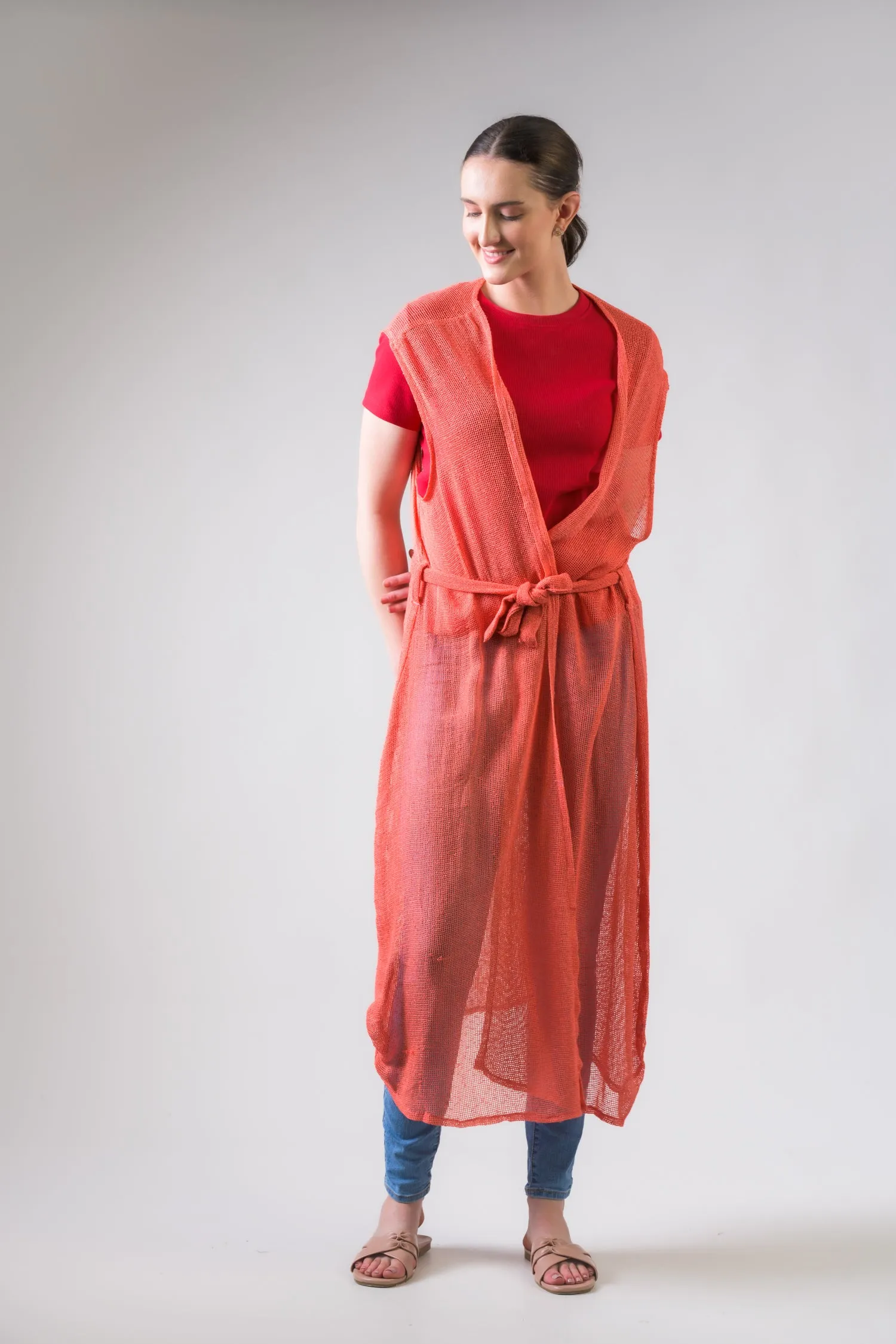 Rhea Light Net Kimono