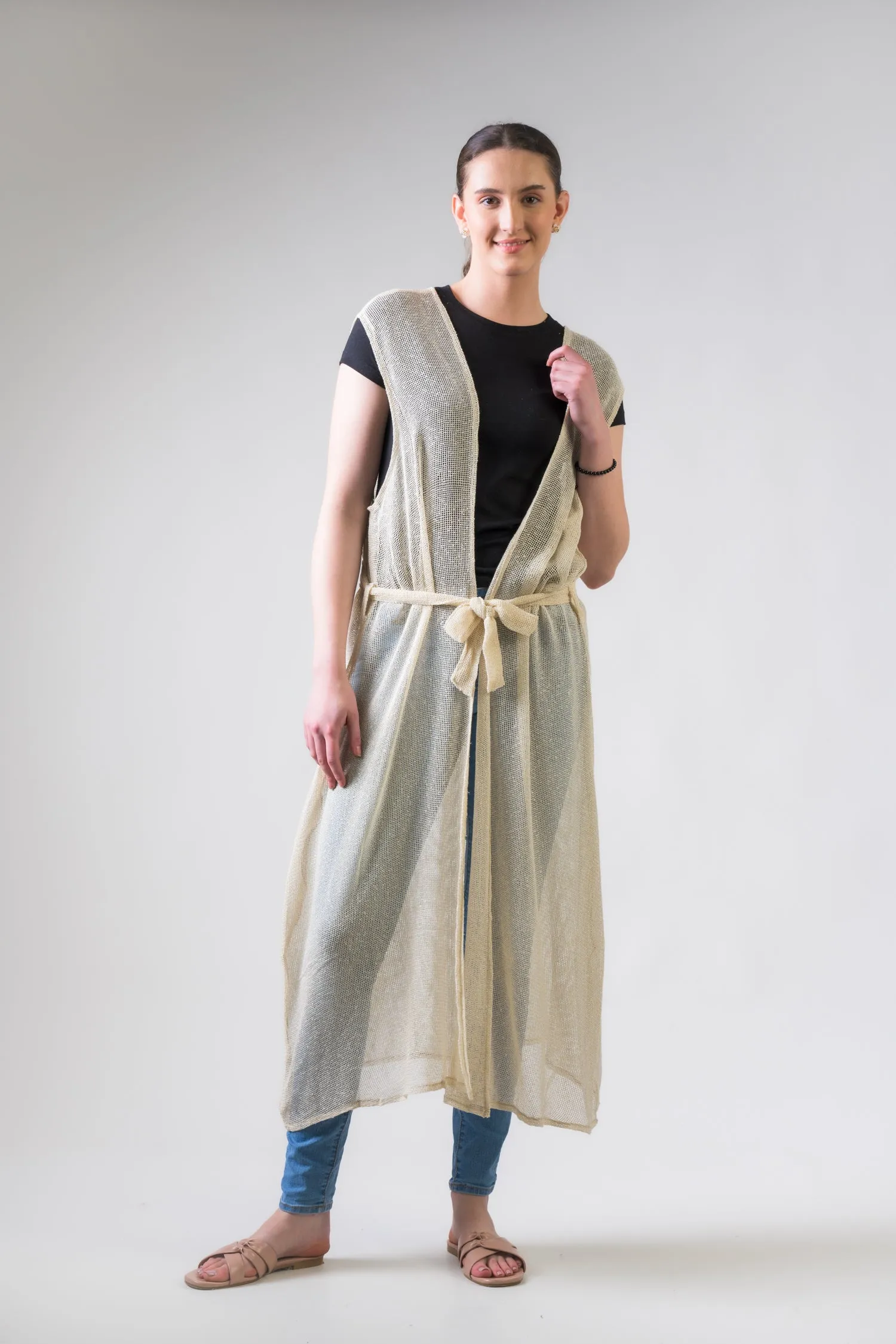 Rhea Light Net Kimono