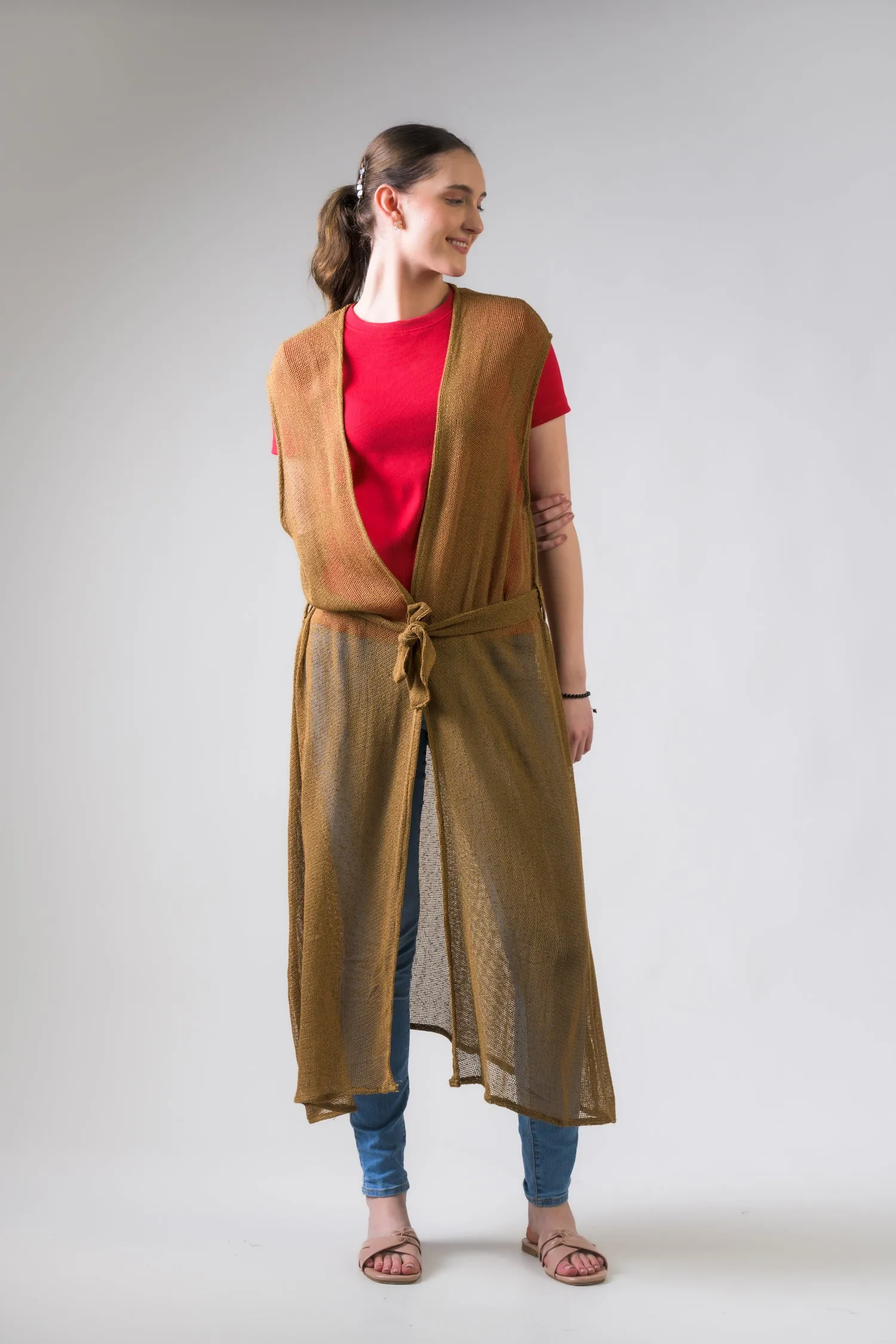 Rhea Light Net Kimono