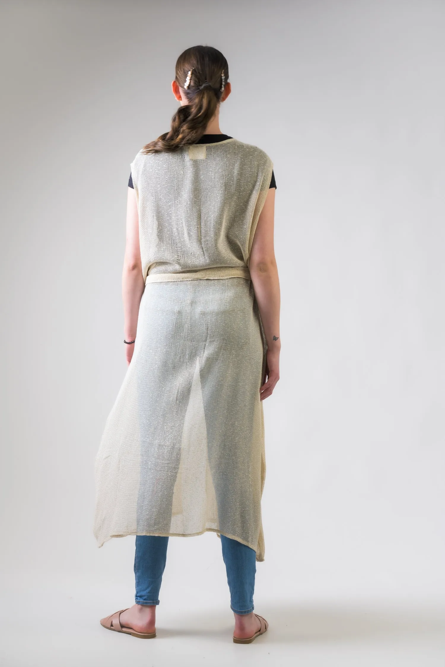 Rhea Light Net Kimono
