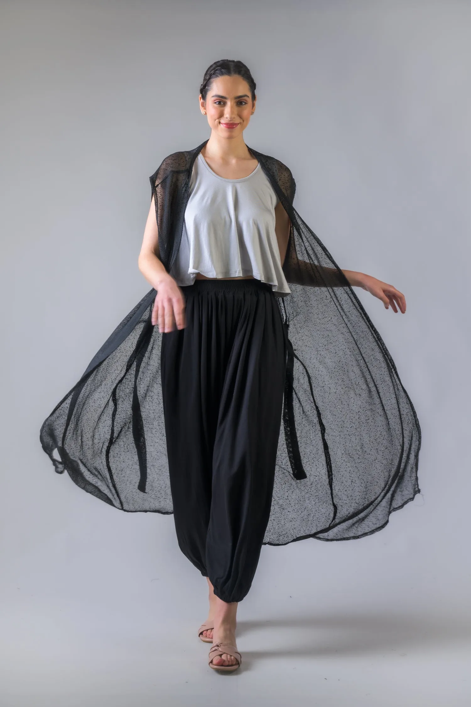 Rhea Light Net Kimono