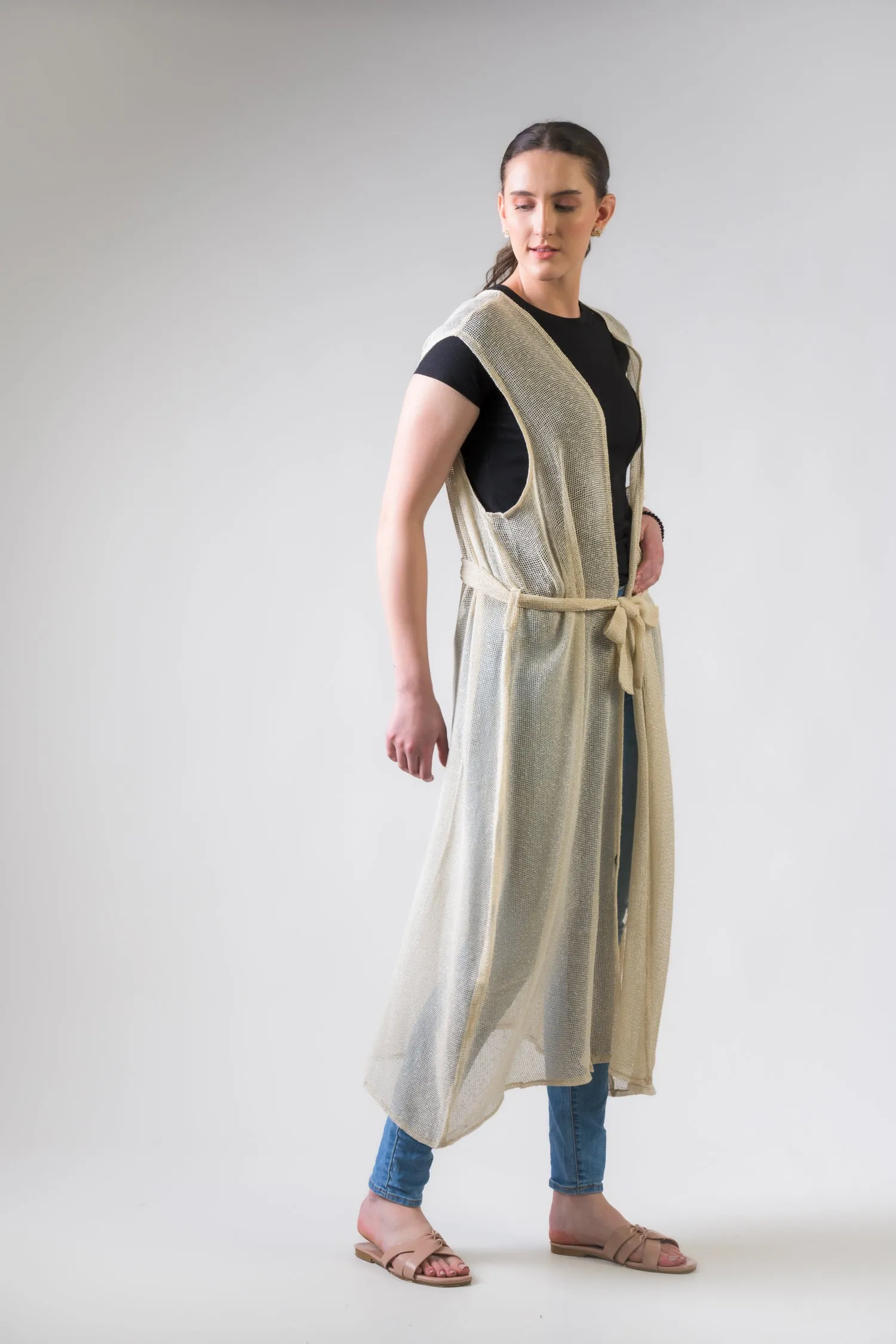 Rhea Light Net Kimono