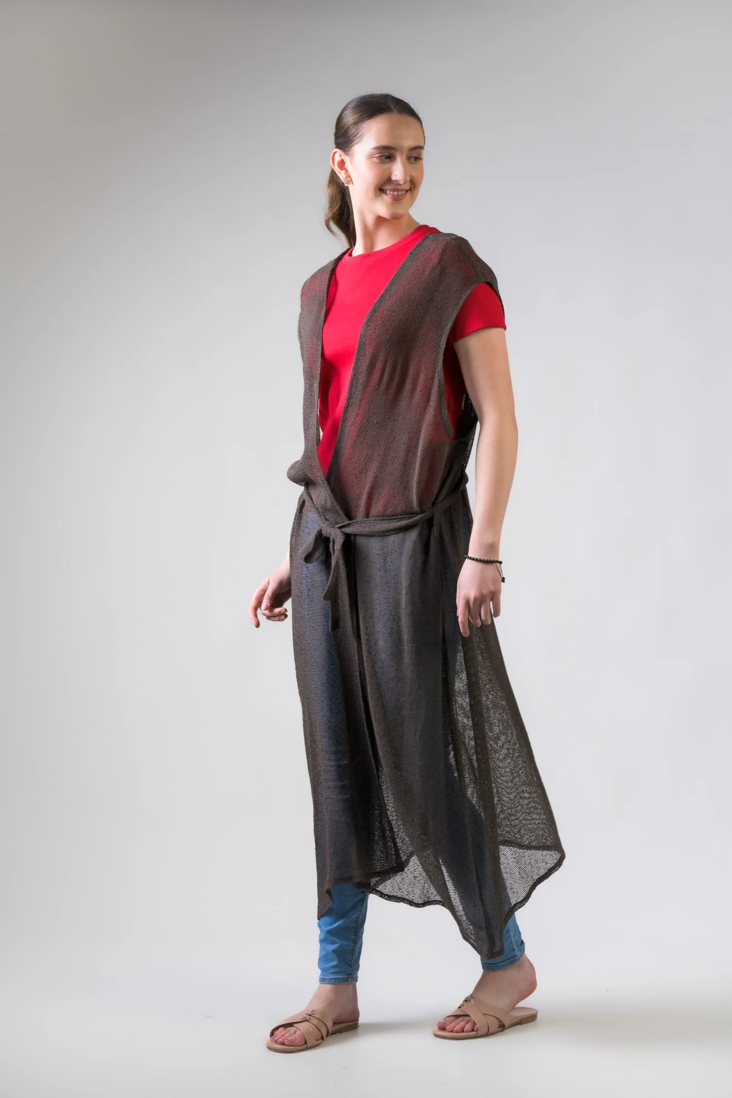 Rhea Light Net Kimono
