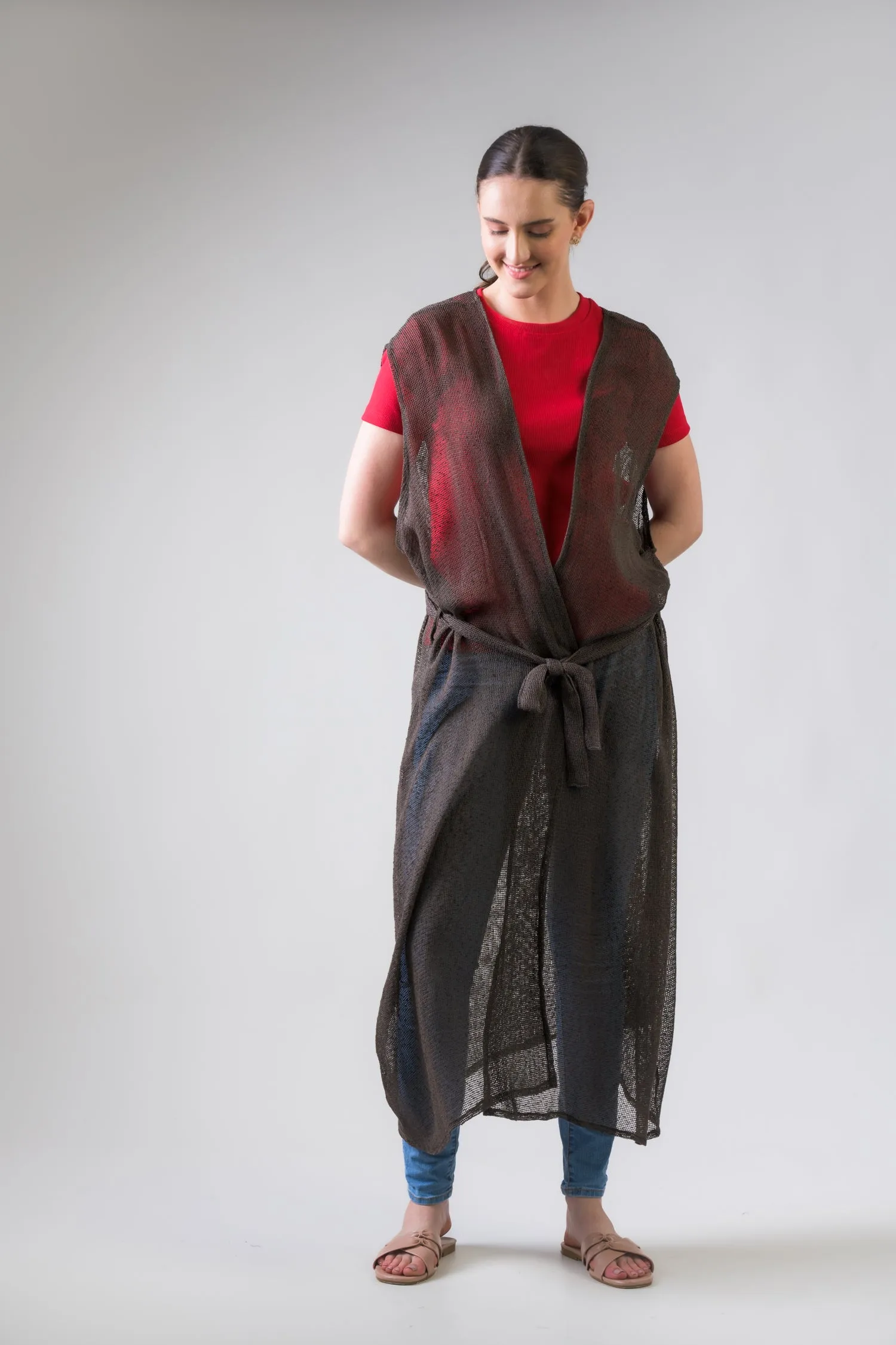Rhea Light Net Kimono