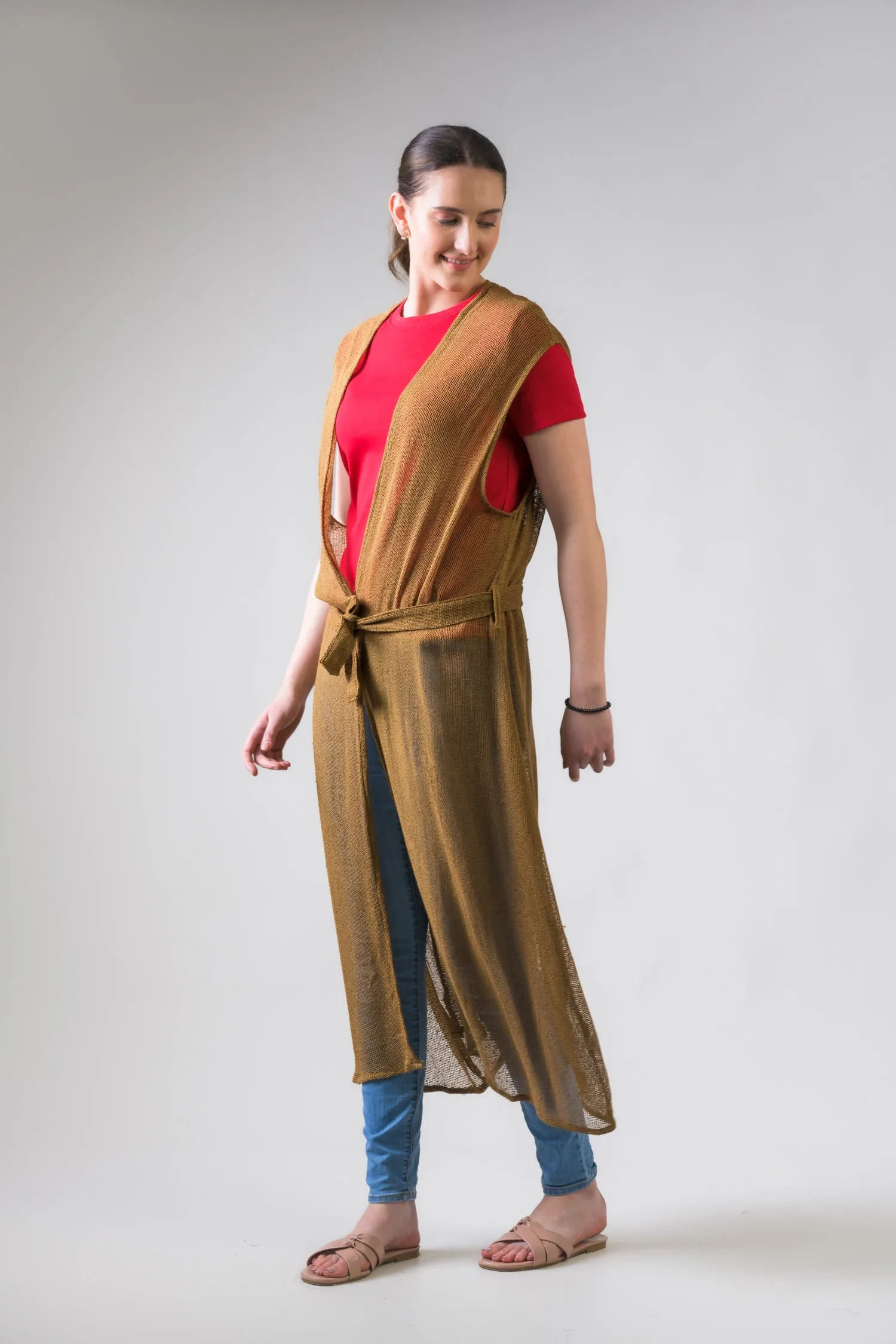 Rhea Light Net Kimono