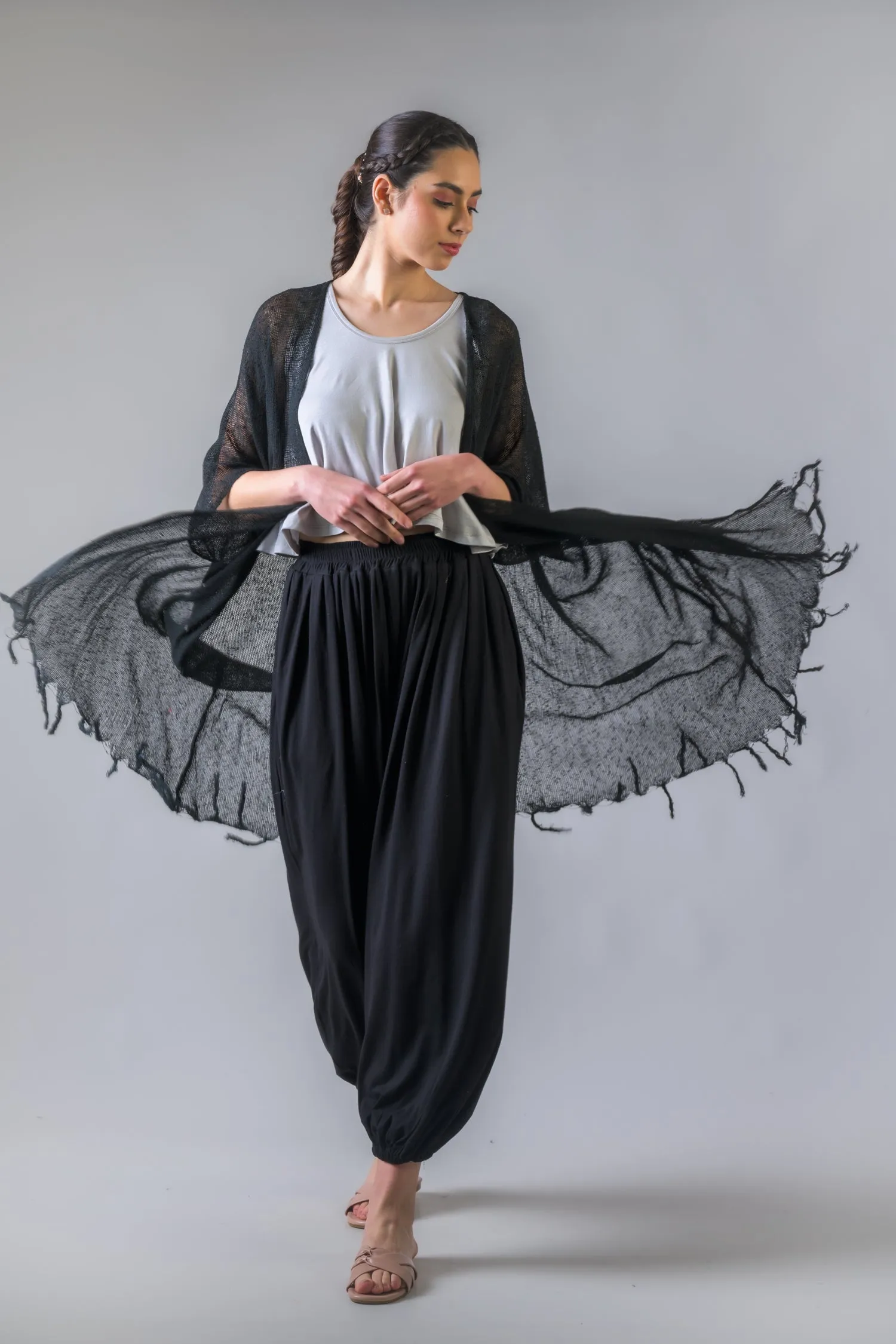 Rhea Light Net Kimono